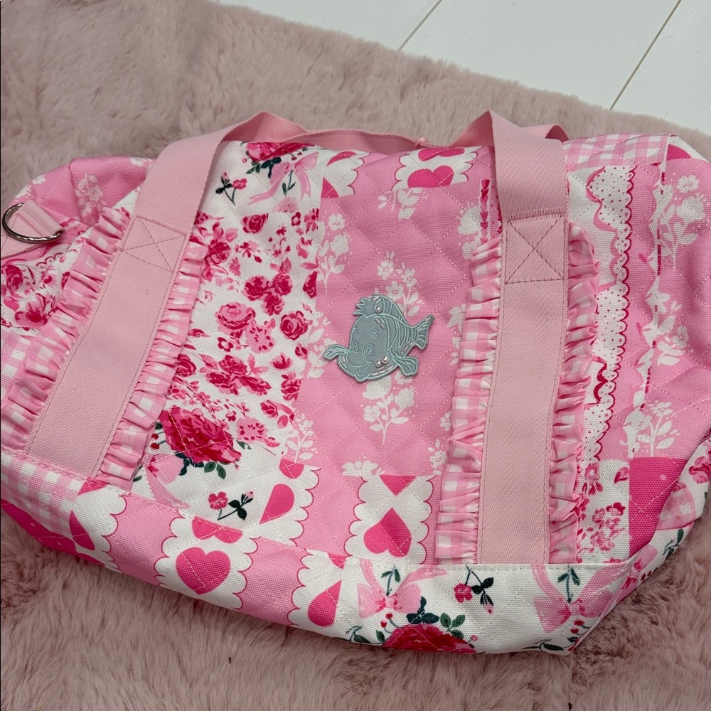 SweetHoney Pink Floral Travel Bag with Stoney Clover patch - Picture 9 of 9
